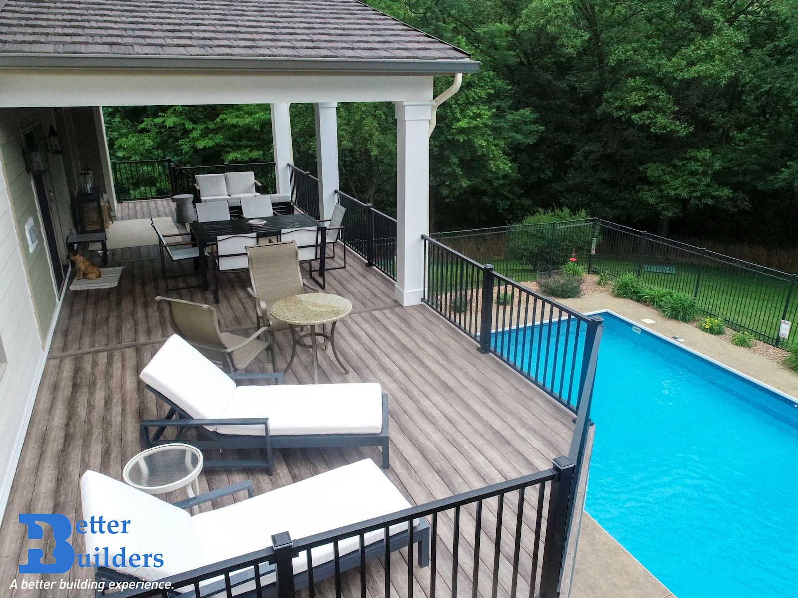 Zuri Decking Project in Waukee Better Builders Composite PVC deck